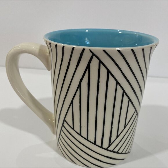 Practice What You Post 16 Oz Ceramic COFFEE MUG White + Blue Enesco/ Mud - Picture 3 of 5